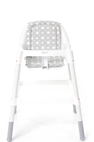 RevuBaby Portatif Mama Sandalyesi Minderi  Mama Sandalyesi Yumuşatıcı Gri Yıldızlar - 3