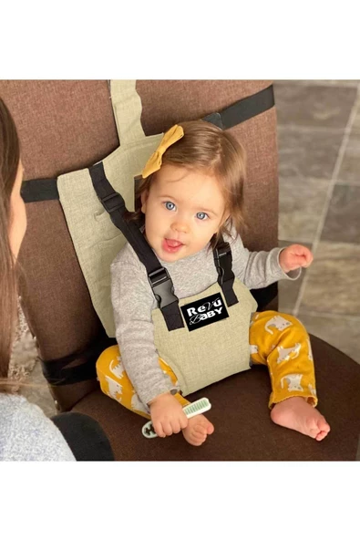 RevuBaby Portatif Kumaş Mama  Sandalyesi Taşınabilir Ayarlanabilir Mama Sandalyesi - 2