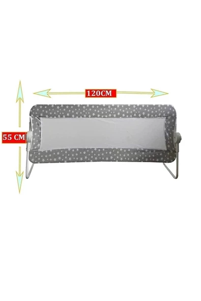 MCK Mc Rock Yatak Bariyeri Yatak Korkuluğu Pratik Katlanır Çocuk Yatak Bariyeri Bebek Düşme Önleyici - 3