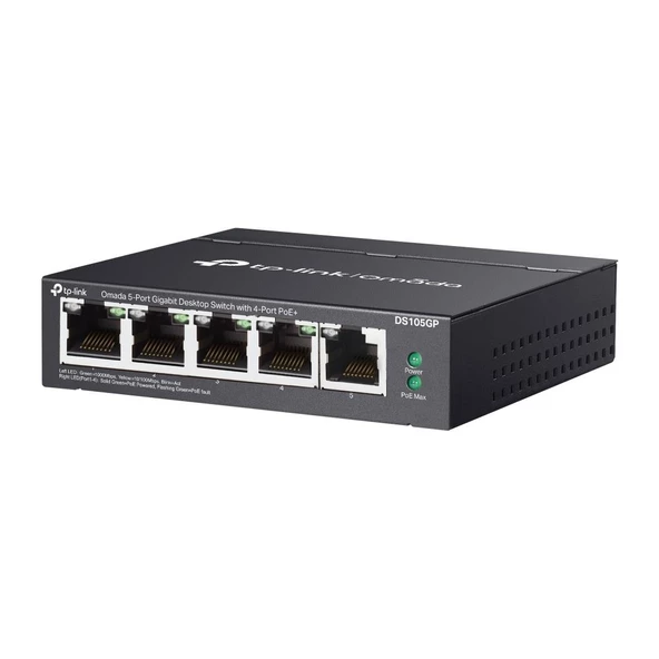 Tp-Link Omada DS105GP 5-Port Gigabit Desktop Switch with 4-Port PoE+(65W) - 3