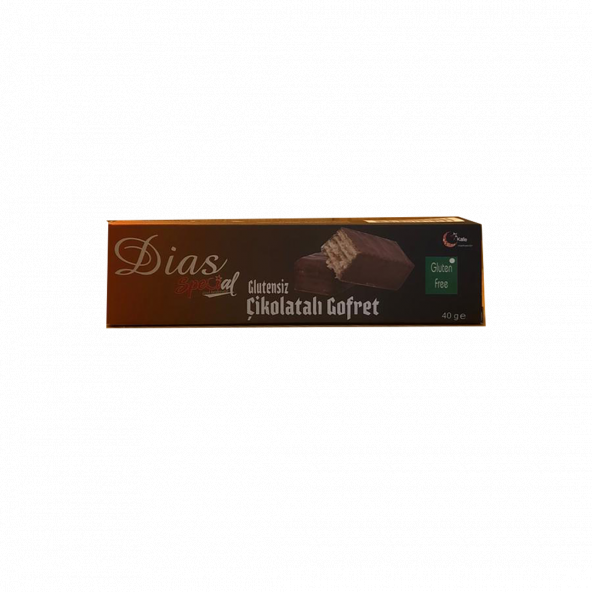 Dias Special Glutensiz Çikolata Kaplı Gofret 40 gr.