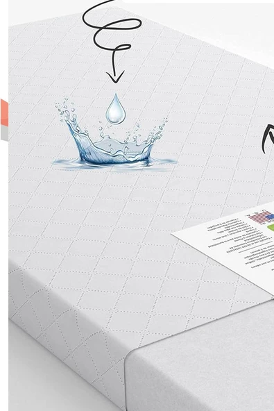 RevuBaby Oyun Parkı Yatağı Sünger Yatak 10cm Park Yatağı Alezli Bebek Yatağı SIVI GEÇİRMEZ - Resim 4