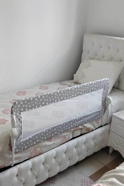 MCK Mc Rock Yatak Bariyeri Yatak Korkuluğu Pratik Katlanır Çocuk Yatak Bariyeri Bebek Düşme Önleyici