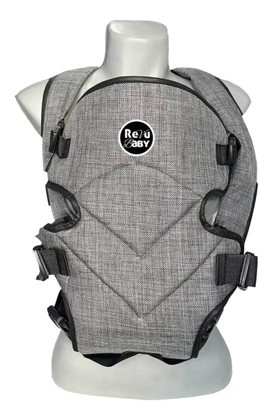 RevuBaby PRO Comfort Kanguru Gri Bebek Taşıma Çantası Ana Kucağı Anakucağı SLİNG - 5