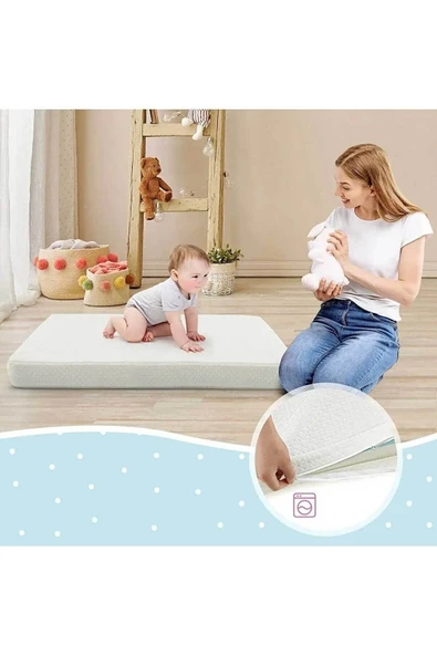 RevuBaby Ortopedik Cotton Bebek Yatağı Park Beşik Yatağı Çocuk Yatakları Oyun Parkı Yatağı ürün görseli