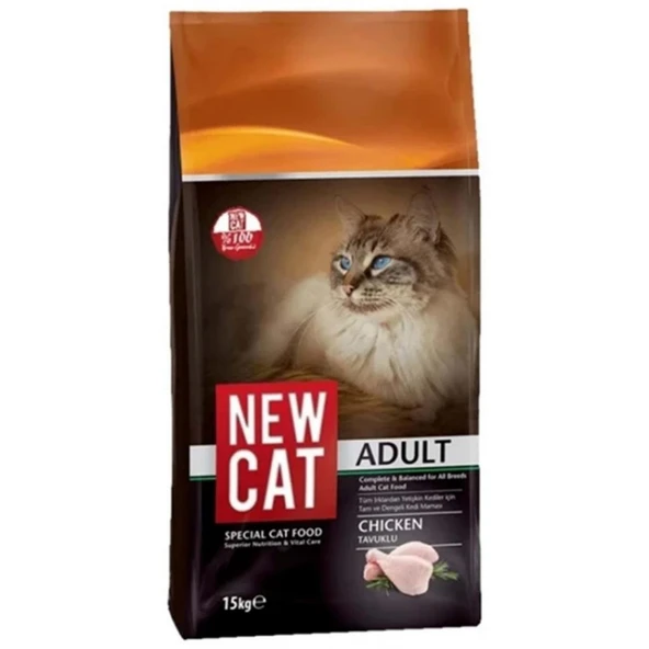 Newcat Tavuklu Yetişkin Kedi Maması 15 kg