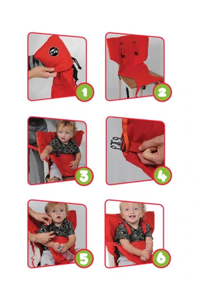 RevuBaby Tüm Mama Sandalyelerine Uygun Portatif Kumaş Mama Sandalyesi - 2