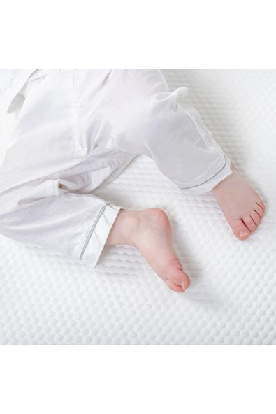 RevuBaby Ortopedik Cotton 7 cm Bebek Yatağı Park Beşik Yatağı Çocuk Yatakları Oyun Parkı Yatağı - Resim 5