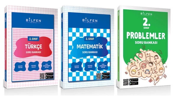 BİLFEN YAYINCILIK 2.SINIF TÜRKÇE-MATEMATİK-PROBLEMLER SORU BANKASI