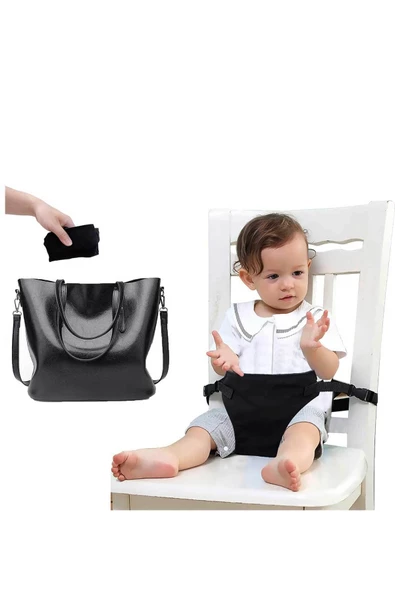 RevuBaby Portatif Kumaş  Mama sandalyesi Taşınabilir Mama Sandalyesi - 3