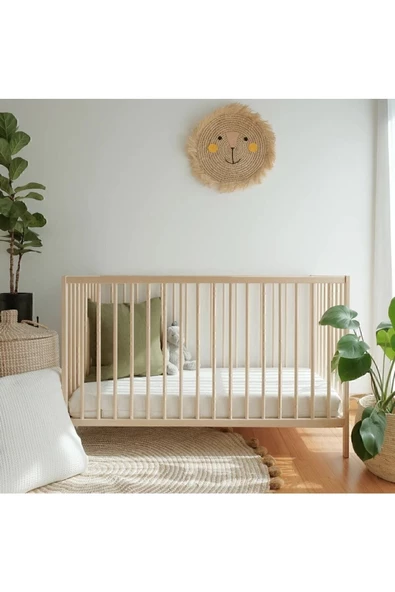 RevuBaby Ortopedik Bambu Bebek Yatağı Park Beşik Yatağı Çocuk Yatakları Oyun Parkı Yatağı 7 Cm - Resim 5