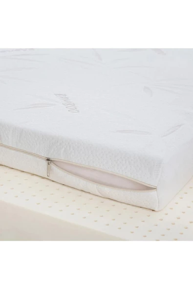 RevuBaby Ortopedik Bambu Bebek Yatağı Park Beşik Yatağı Çocuk Yatakları Oyun Parkı Yatağı 7 Cm - Resim 2