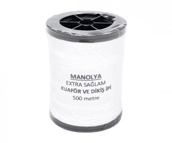Manolya Ekstra Sağlam Dikiş ve Kuaför Ipi 500M Beyaz 1DNMK03