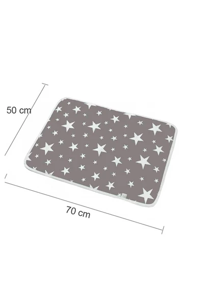 RevuBaby Bebek Alt Açma Minderi, Yıkanabilir, Elyaf Dolgulu Alt Değiştirme Pedi 50x70cm - 3