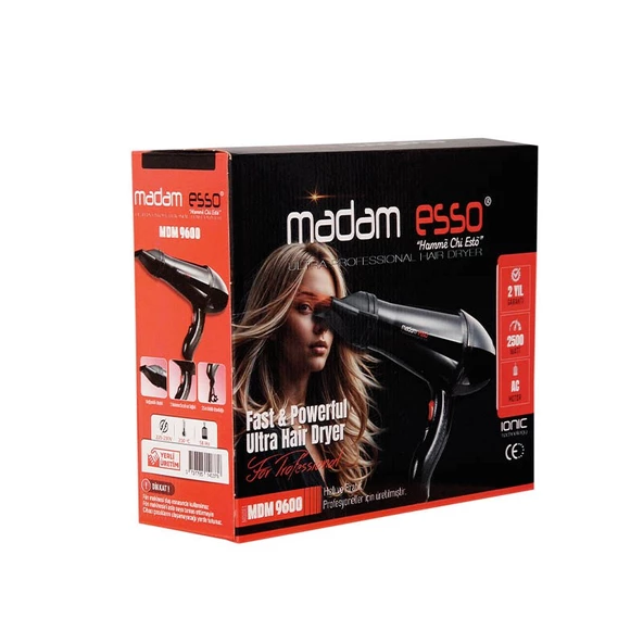 Madam Esso Mdm-9600 Profesyonel Fön Makinesi & Saç Kurutma Makinesi - 3