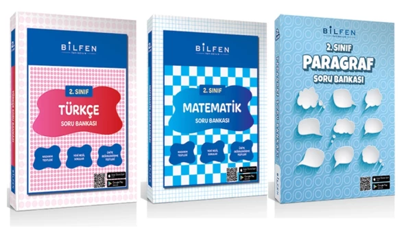BİLFEN YAYINCILIK 2.SINIF TÜRKÇE-MATEMATİK-PARAGRAF SORU BANKASI