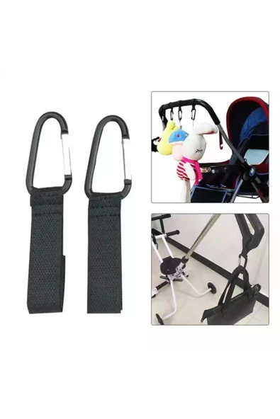 RevuBaby Revu Baby Puset Kancası - Bebek Arabası Askı Aparatı 2 adet - 2