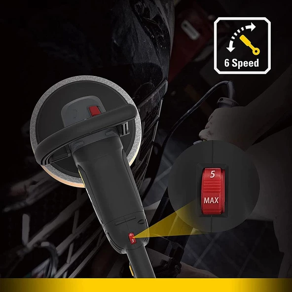 CAT DX3030 1450Watt 180MM Devir Ayarlı Profesyonel Polisaj Makinesi - 11