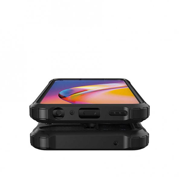 Ceponya Oppo Reno 5 Lite Kılıf Kamera Korumalı Armor Hybrid Zırh - 7