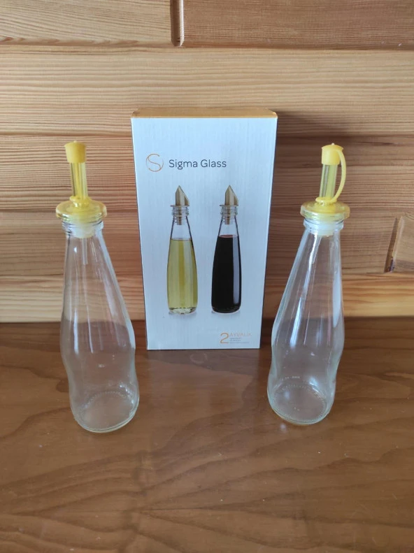 Sigma Glass 2'li Ayvalık Yağdanlık Sirkelik Yağlık (250 cl) - 3