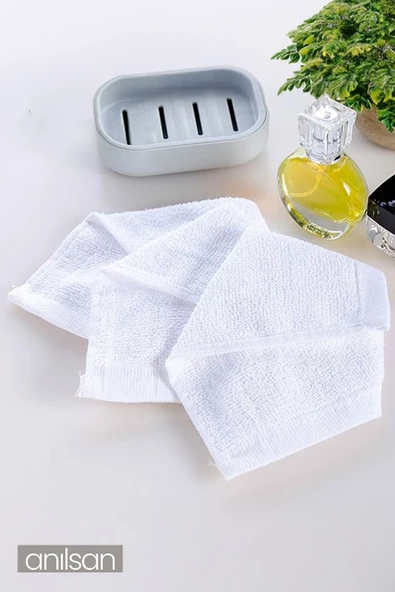 12'li Mini Havlu - 26x26 cm, %100 Pamuk, Bebek ve Çocuklar İçin, Yüz Havlusu Olarak Kullanıma Uygun - Resim 2