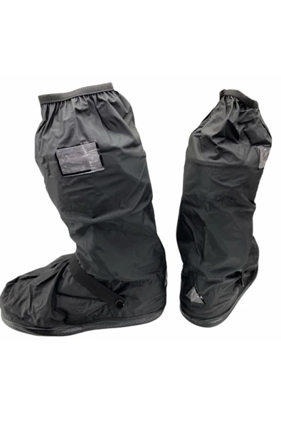 Motosiklet Ayakkabı Bot Kılıfı Yağmurluğu Su Geçirmez Lastikli Motor Bacak Yağmurluk Çamur Koruma - 2
