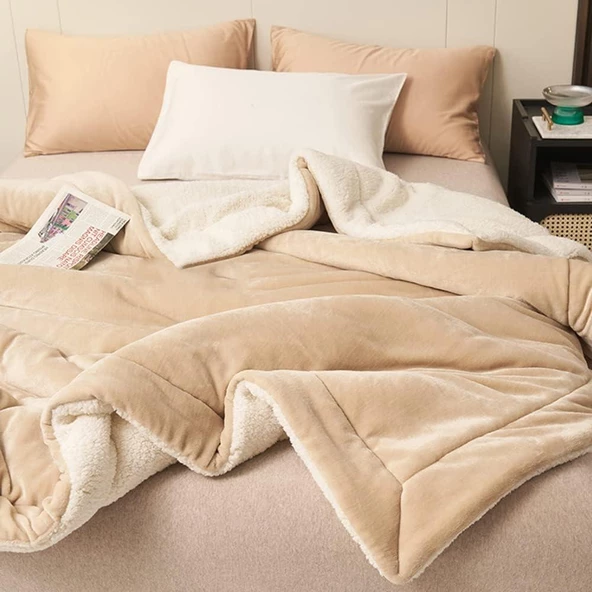 Sherpa Polar Battaniye Çift Taraflı Çift Kişilik 220x240 cm - 4