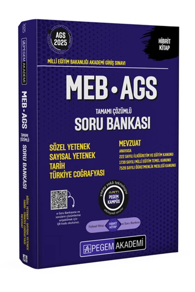 Pegem MEB-AGS Soru Bankası 2025