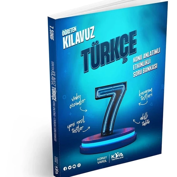 KORAY VAROL YAYINLARI 7.SINIF TÜRKÇE ÖĞRETEN KLAVUZ KONU ANLATIMLI ETKİNLİKLİ SORU BANKASI