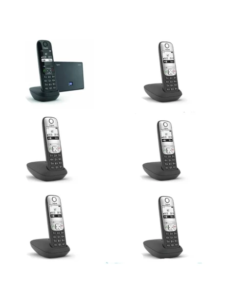 Gigaset Analog & Ip 6 Dahili Dect Telsiz Kablosuz Telefon Santrali AS690IP-A690