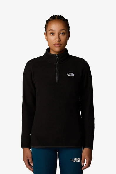 The North Face W 100 Glacıer 14 Zıp - Eu Kadın Siyah Polar NF0A855M4H01