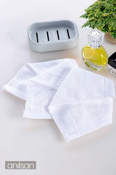 25'li Mini Havlu - 26x26 cm, %100 Pamuk, Bebek ve Çocuklar İçin, Yüz Havlusu Olarak Kullanıma Uygun - Resim 2