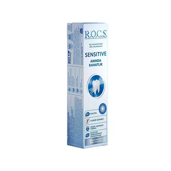 Rocs Sensitive Hassasiyete Karşı Diş Macunu 75ml