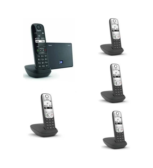 Gigaset Analog & Ip 5 Dahili Dect Telsiz Kablosuz Telefon Santrali AS690IP-A690