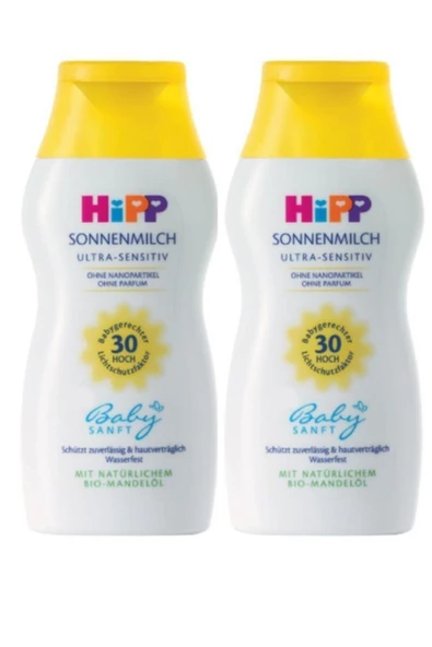 Hipp Babysanft 30 Faktör Bebek Güneş Sütü 200 ML x 2