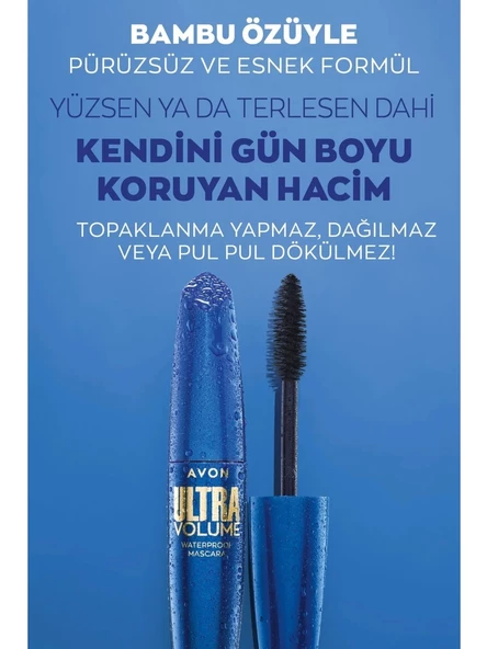 Avon Ultra Volume Suya Dayanıklı Maskara Blackest Black - 2
