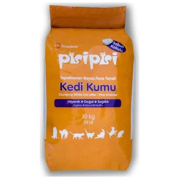 PisiPisi Sabunlu Bentonit Kedi Kumu 10 Kg