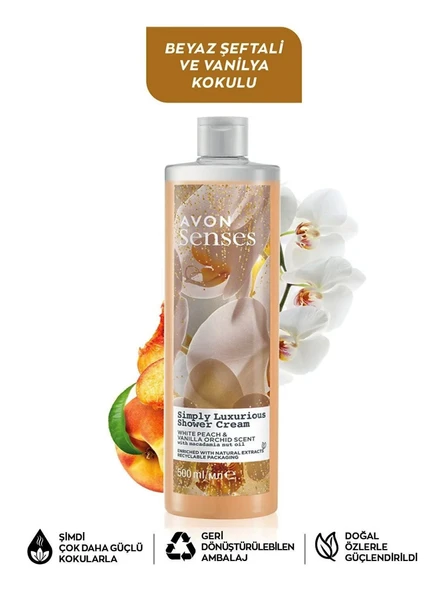 Avon Senses Simply Luxurious Kremsi Duş Jeli 500ml - 3