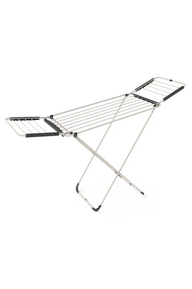 Perilla Vinela Kanatlı Kalın Borulu Çamaşır Kurutmalığı Mat Beyaz KMU17038-1