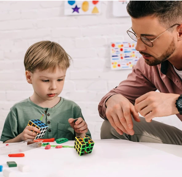 3X3X3 PROFESSIONAL SPEED CUBE CARBON FIBER - KARBON FİBER PROFESYONEL RUBİK ZEKA SABIR KÜPÜ - 3