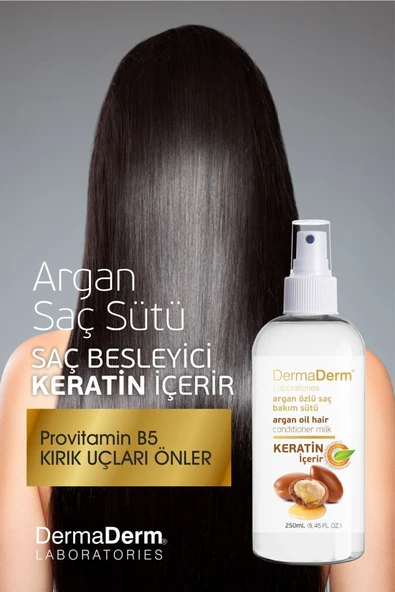DERMADERM ARGAN YAĞI ÖZLÜ SAÇ BAKIM SÜTÜ 250ML - 5