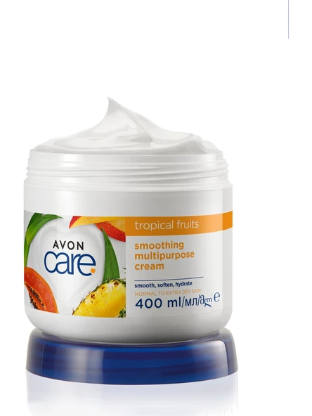 Avon Care Tropical Fruits Ananas, Mango ve Papaya Özlü El ve Vücut Kremi 400 ml