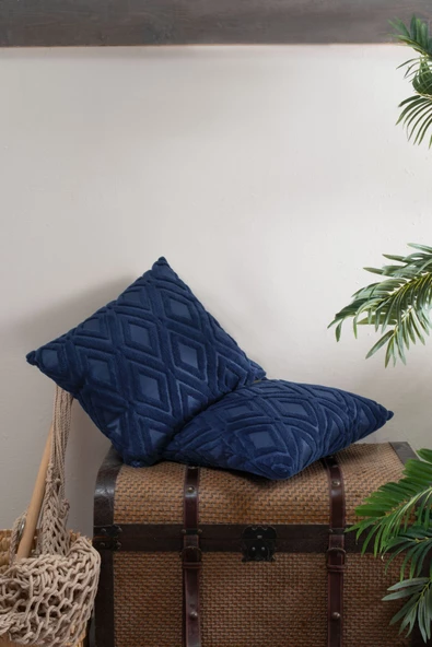 Bohem Punch 2'li Dekoratif Kırlent Kılıfı Yastık Kılıfı Çift Taraflı 43x43 Cm