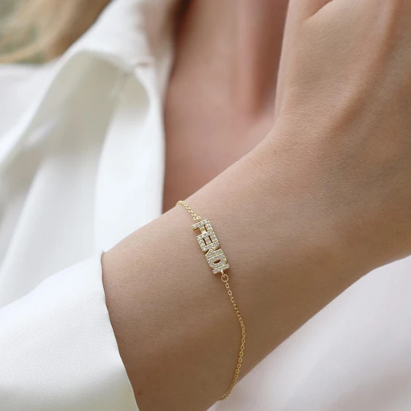 F Model Gümüş Bileklik ürün görseli 1