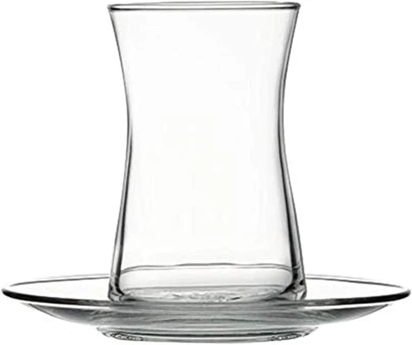 Pasabahce Heybeli Çay Takımı Seti, Sade, 160 Ml, 4 Parça  95290