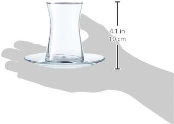 Pasabahce Heybeli Çay Takımı Seti, Sade, 160 Ml, 4 Parça  95290 - 5
