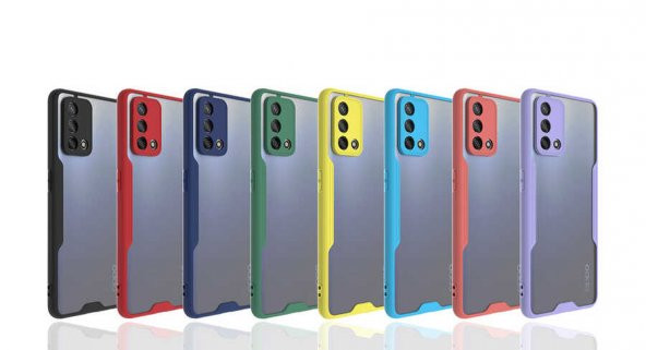 Ceponya Oppo A74 4G Kılıf kamera Korumalı Arkası Şeffaf Silikon - 2