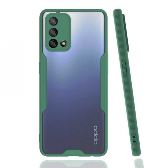 Ceponya Oppo A74 4G Kılıf kamera Korumalı Arkası Şeffaf Silikon - 7