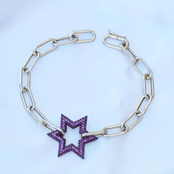 Yıldız Apm Taşlı Trend Gold Bileklik - Resim 5