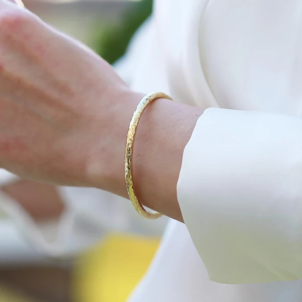 Dövme 4mm 6,5cm Ajda Gümüş Bilezik ürün görseli 1